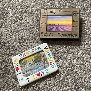 photo album and picture frame set
